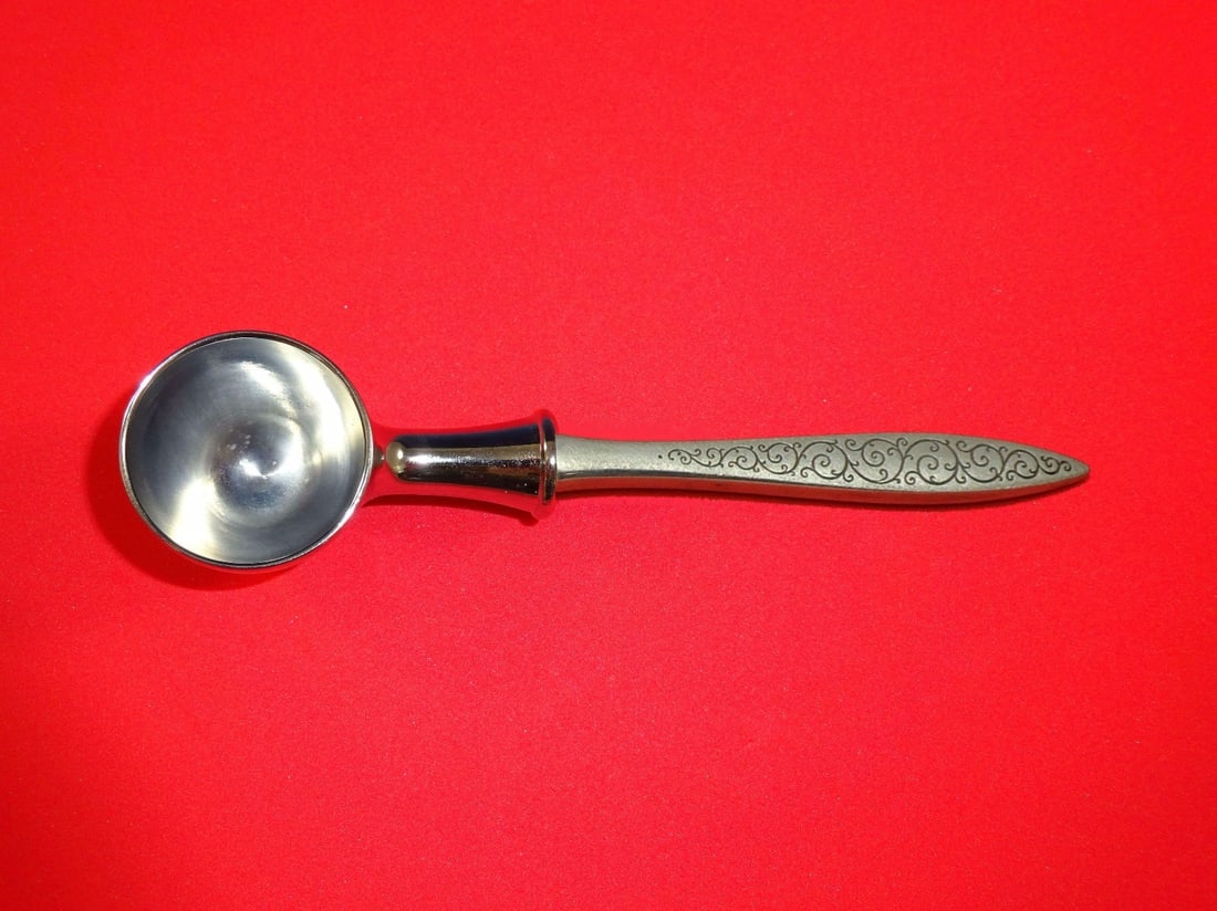 Wallace Spanish Lace Sterling Silver Custom Coffee Scoop 6" (1 of 3)