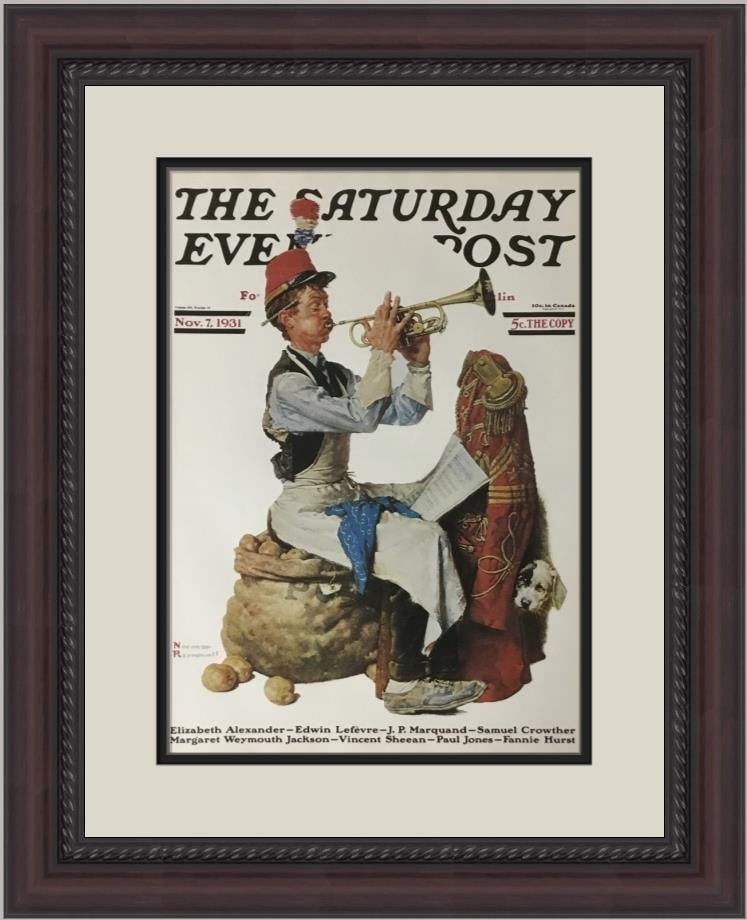 Norman Rockwell Practice Makes Perfect Custom Framed Art Print (1 of 2)