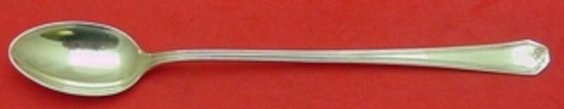Whiting Lady Baltimore Sterling Silver Iced Tea Spoon 7 3/8" (1 of 2)