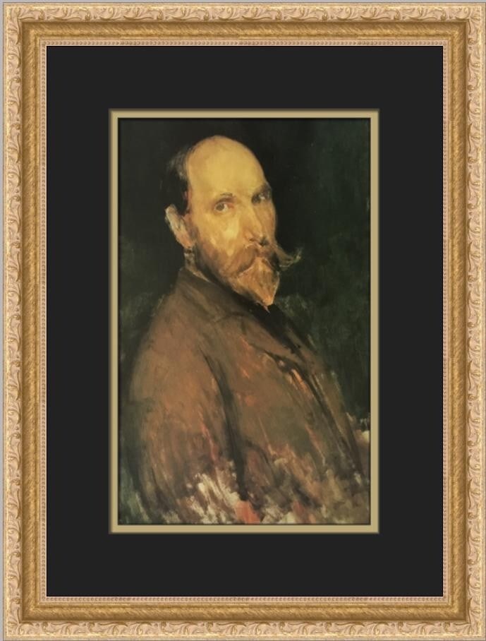 James Whistler Portrait of Charles Lang Freer Custom Framed Print 17 x 13 (1 of 2)