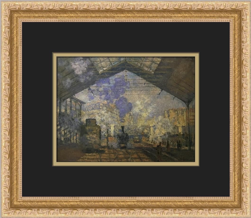 Claude Monet The Gare Saint-Lazare Framed Print 14x12 Landscape Art (1 of 2)