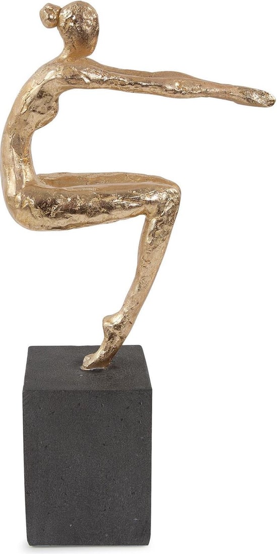Howard Elliott Gold Utkatasana Yoga Sculpture 13.75H Contemporary (1 of 7)
