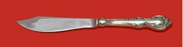 Towle Spanish Provincial Sterling Silver Fish Knife Custom 8 1/4": Towle Spanish Provincial Sterling Silver Fish Knife Custom 8 1/4" This exquisite fish knife is crafted from sterling silver with a hollow handle, featuring a stainless steel blade. It measures 8 1/4"