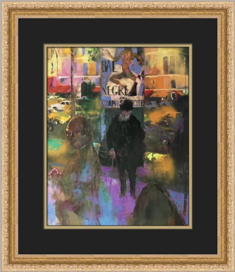 LeRoy Neiman Fouquets II Custom Framed Lithograph Art Print (1 of 2)