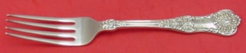 Sterling Silver Dinner Fork New King Pattern by Dominick & Haff 7.75 Inch (1 of 1)