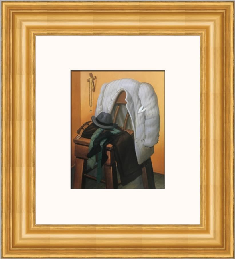 Fernando Botero Interior Custom Framed Print Surrealism 22x20 (1 of 2)