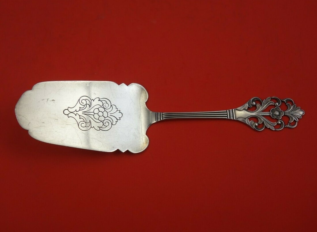 Viking Rose Pastry Server by Th. Marthinsen .830 Silver 8.5" (1 of 3)