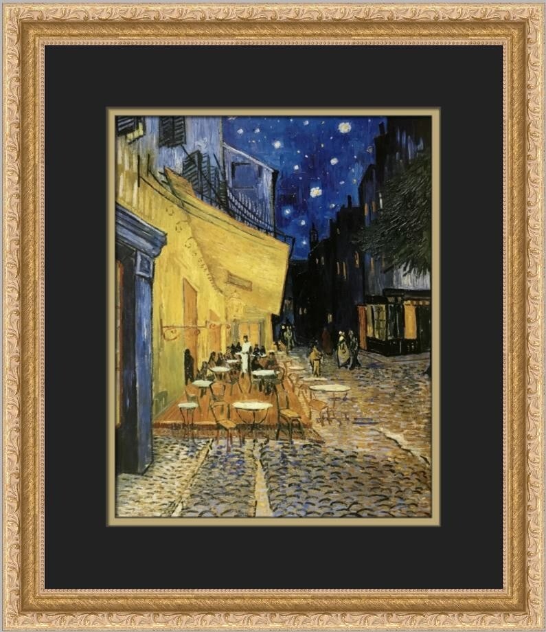 Vincent Van Gogh The Cafe Terrace at Arles Framed Print 17 x 15 (1 of 2)