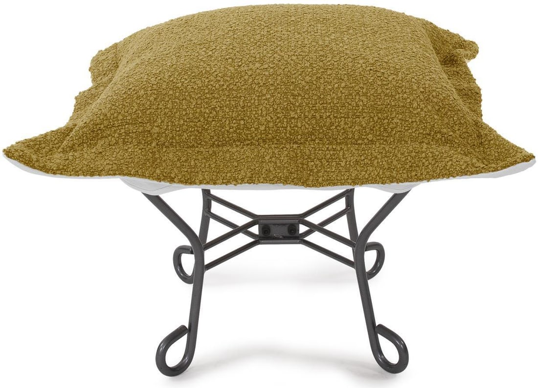 Howard Elliott Green Moss Alicante Scroll Puff Cushion Unique Design (1 of 4)