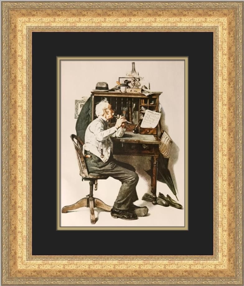 Norman Rockwell Spring Song Custom Framed Art Print 1979 (1 of 2)