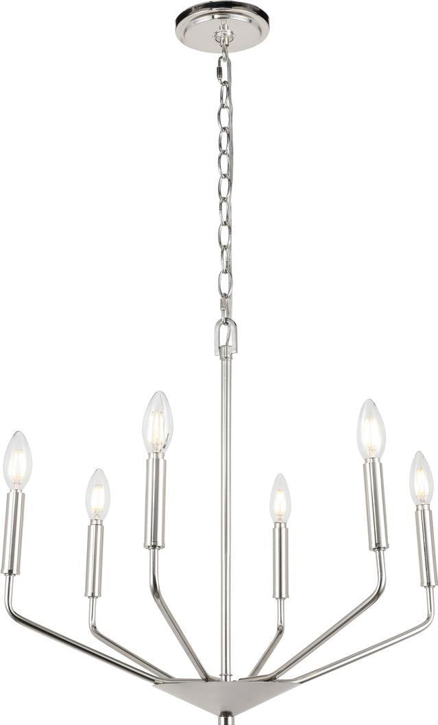 Elegant Lighting Enzo Chrome Pendant Light 20H 22W 22D UL-Listed (1 of 1)
