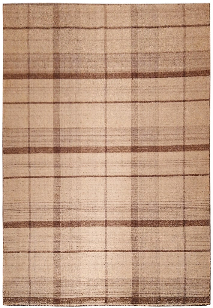 5' x 8' Modern Flat Weave Kilim Rug Double-Sided Natural Wool (1 of 9)