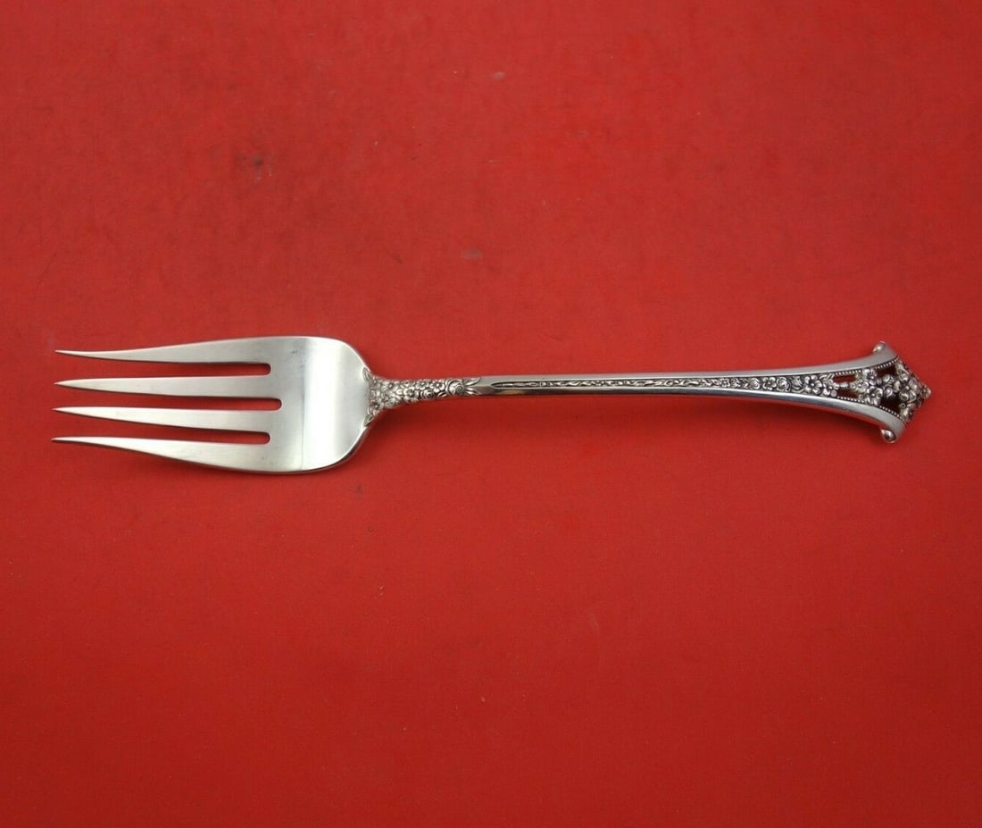 Gorham Classic Bouquet Sterling Silver Cold Meat Fork 8 5/8" (1 of 3)
