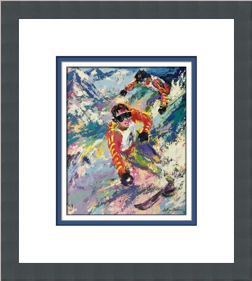 LeRoy Neiman The Mahre Twins Custom Framed Lithograph Print (1 of 2)