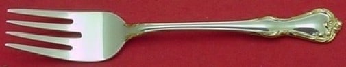 Reed & Barton Rose Cascade Gold Sterling Silver Salad Fork 6.5" (1 of 2)