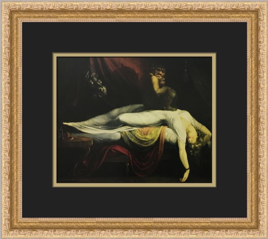 Henry Fuseli The Nightmare Custom Framed Art Print 13x15: Henry Fuseli The Nightmare Custom Framed Art Print 13x15 This stunning custom framed print features the iconic artwork "The Nightmare" by renowned artist Henry Fuseli. Measuring 15 in width and 13 in