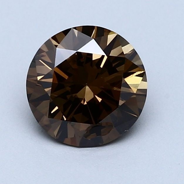 Loose Diamond - ROUND 1.18ct Fancy Dark Yellowish Brown: Loose Diamond - ROUND 1.18ct Fancy Dark Yellowish Brown Source: Natural Shape: ROUND Carats: 1.18 Color: Fancy Dark Yellowish Brown Certification: GIA Video:
