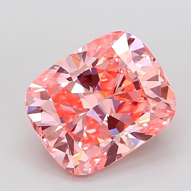 Loose Diamond - CUSHION MODIFIED 3.0ct Fancy Vivid Pink VS1: Loose Diamond - CUSHION MODIFIED 3.0ct Fancy Vivid Pink VS1 Source: This is a real non-mined Diamond that has been grown in a lab Shape: CUSHION MODIFIED Carats: 3.0 Color: Fancy Vivid Pink