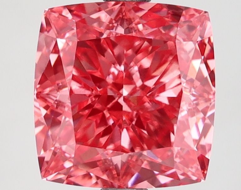 Loose Diamond - CUSHION MODIFIED 3.04ct Fancy Vivid Pink VVS2: Loose Diamond - CUSHION MODIFIED 3.04ct Fancy Vivid Pink VVS2 Source: This is a real non-mined Diamond that has been grown in a lab Shape: CUSHION MODIFIED Carats: 3.04 Color: Fancy Vivid Pink Certifi