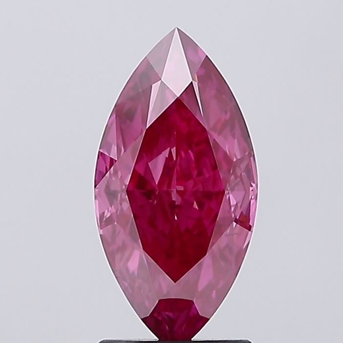 Loose Diamond - MARQUISE 2.09ct Fancy Vivid Pink SI1: Loose Diamond - MARQUISE 2.09ct Fancy Vivid Pink SI1 Source: This is a real non-mined Diamond that has been grown in a lab Shape: MARQUISE Carats: 2.09 Color: Fancy Vivid Pink Certification: IGI Video
