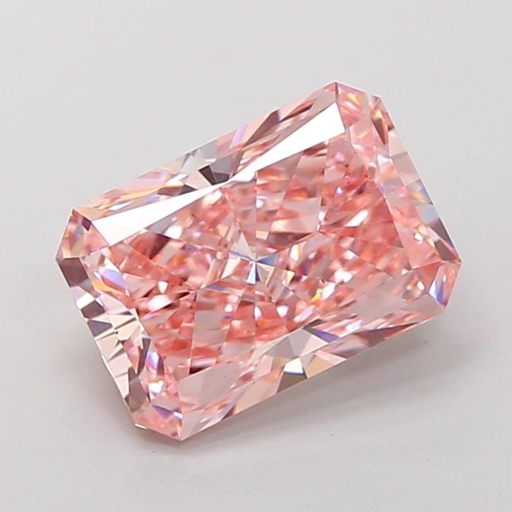 Loose Diamond - RADIANT 3.0ct Fancy Vivid Pink VS1: Loose Diamond - RADIANT 3.0ct Fancy Vivid Pink VS1 Source: This is a real non-mined Diamond that has been grown in a lab Shape: RADIANT Carats: 3.0 Color: Fancy Vivid Pink Certification: IGI Video: