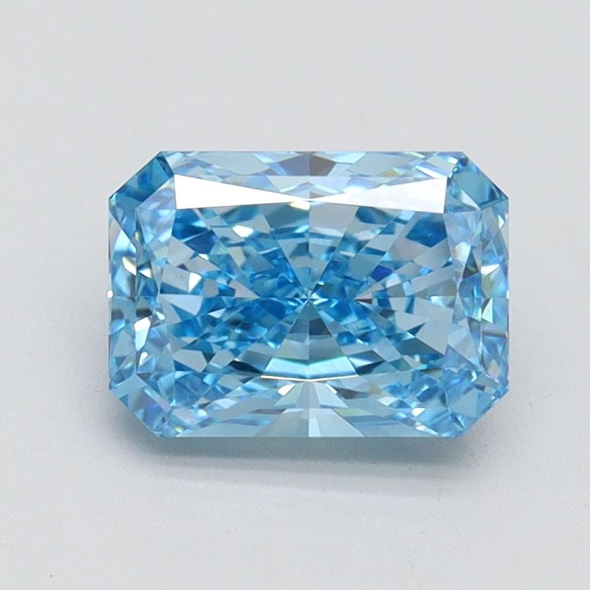 Loose Diamond - RADIANT 1.51ct Fancy Vivid Blue VS1: Loose Diamond - RADIANT 1.51ct Fancy Vivid Blue VS1 Source: This is a real non-mined Diamond that has been grown in a lab Shape: RADIANT Carats: 1.51 Color: Fancy Vivid Blue Certification: IGI