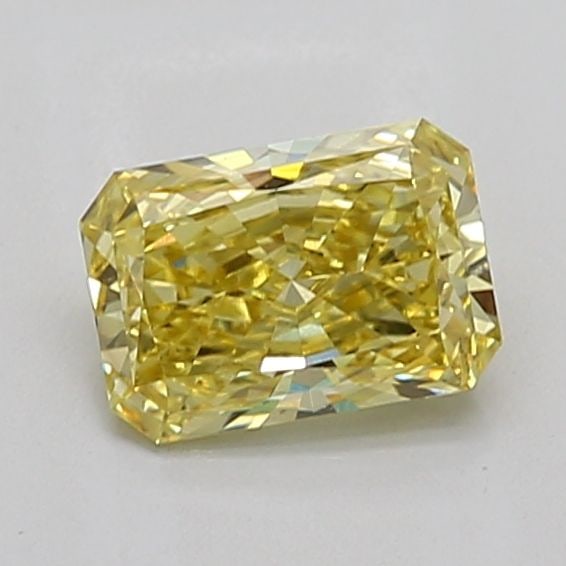 Loose Diamond - RADIANT 1.37ct Fancy Vivid Yellow VS1: Loose Diamond - RADIANT 1.37ct Fancy Vivid Yellow VS1 Source: This is a real non-mined Diamond that has been grown in a lab Shape: RADIANT Carats: 1.37 Color: Fancy Vivid Yellow Certification: IGI Vid