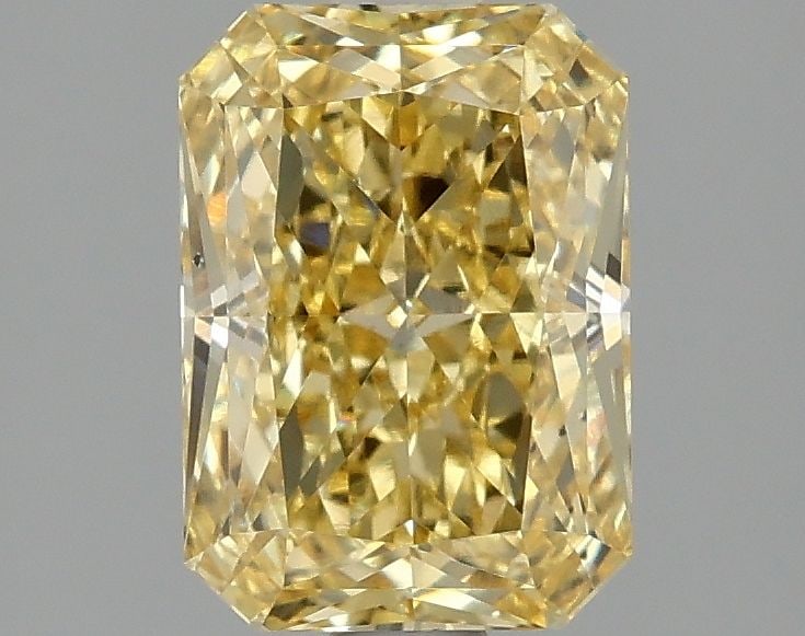 Loose Diamond - RADIANT 1.97ct Fancy Vivid Yellow VS2: Loose Diamond - RADIANT 1.97ct Fancy Vivid Yellow VS2 Source: This is a real non-mined Diamond that has been grown in a lab Shape: RADIANT Carats: 1.97 Color: Fancy Vivid Yellow Certification: IGI Vid