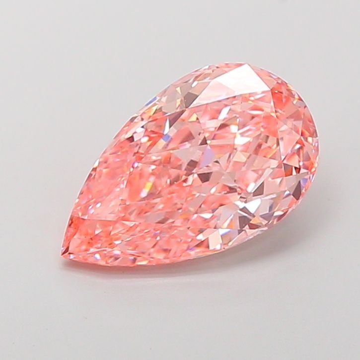 Loose Diamond - PEAR 4.58ct Fancy Vivid Pink VS1: Loose Diamond - PEAR 4.58ct Fancy Vivid Pink VS1 Source: This is a real non-mined Diamond that has been grown in a lab Shape: PEAR Carats: 4.58 Color: Fancy Vivid Pink Certification: IGI Video: