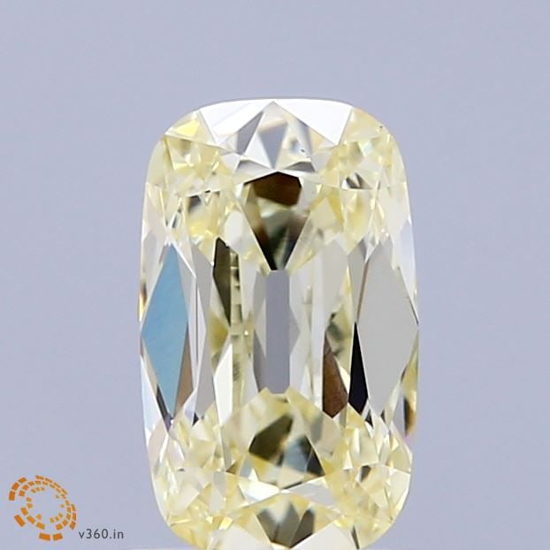 Loose Diamond - CUSHION BRILLIANT 1.1ct Light Yellow VS1: Loose Diamond - CUSHION BRILLIANT 1.1ct Light Yellow VS1 Source: This is a real non-mined Diamond that has been grown in a lab Shape: CUSHION BRILLIANT Carats: 1.1 Color: Light Yellow Certification: I