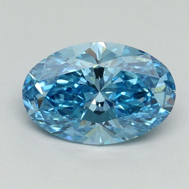 Loose Diamond - OVAL 1.08ct Fancy Vivid Blue VS2: Loose Diamond - OVAL 1.08ct Fancy Vivid Blue VS2 Source: This is a real non-mined Diamond that has been grown in a lab Shape: OVAL Carats: 1.08 Color: Fancy Vivid Blue Certification: IGI Video:
