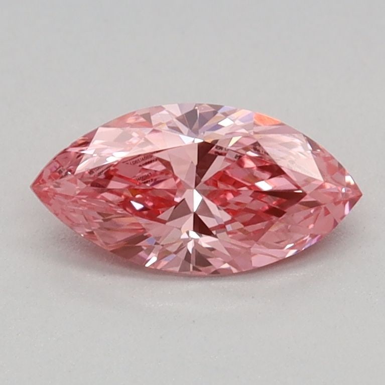 Loose Diamond - MARQUISE 0.33ct Fancy Vivid Pink VVS2: Loose Diamond - MARQUISE 0.33ct Fancy Vivid Pink VVS2 Source: This is a real non-mined Diamond that has been grown in a lab Shape: MARQUISE Carats: 0.33 Color: Fancy Vivid Pink Certification: IGI Vide
