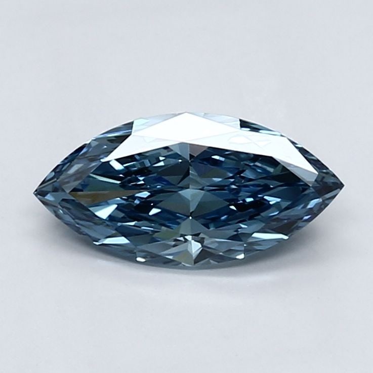 Loose Diamond - MARQUISE 1.13ct Fancy Vivid Blue VS1: Loose Diamond - MARQUISE 1.13ct Fancy Vivid Blue VS1 Source: This is a real non-mined Diamond that has been grown in a lab Shape: MARQUISE Carats: 1.13 Color: Fancy Vivid Blue Certification: IGI Video