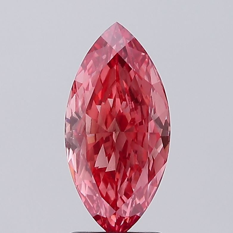 Loose Diamond - MARQUISE 2.76ct Fancy Vivid Pink VS1: Loose Diamond - MARQUISE 2.76ct Fancy Vivid Pink VS1 Source: This is a real non-mined Diamond that has been grown in a lab Shape: MARQUISE Carats: 2.76 Color: Fancy Vivid Pink Certification: IGI Video