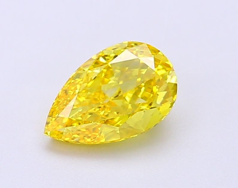 Loose Diamond - PEAR 1.17ct Fancy Vivid Yellow VS1: Loose Diamond - PEAR 1.17ct Fancy Vivid Yellow VS1 Source: This is a real non-mined Diamond that has been grown in a lab Shape: PEAR Carats: 1.17 Color: Fancy Vivid Yellow Certification: IGI Video: