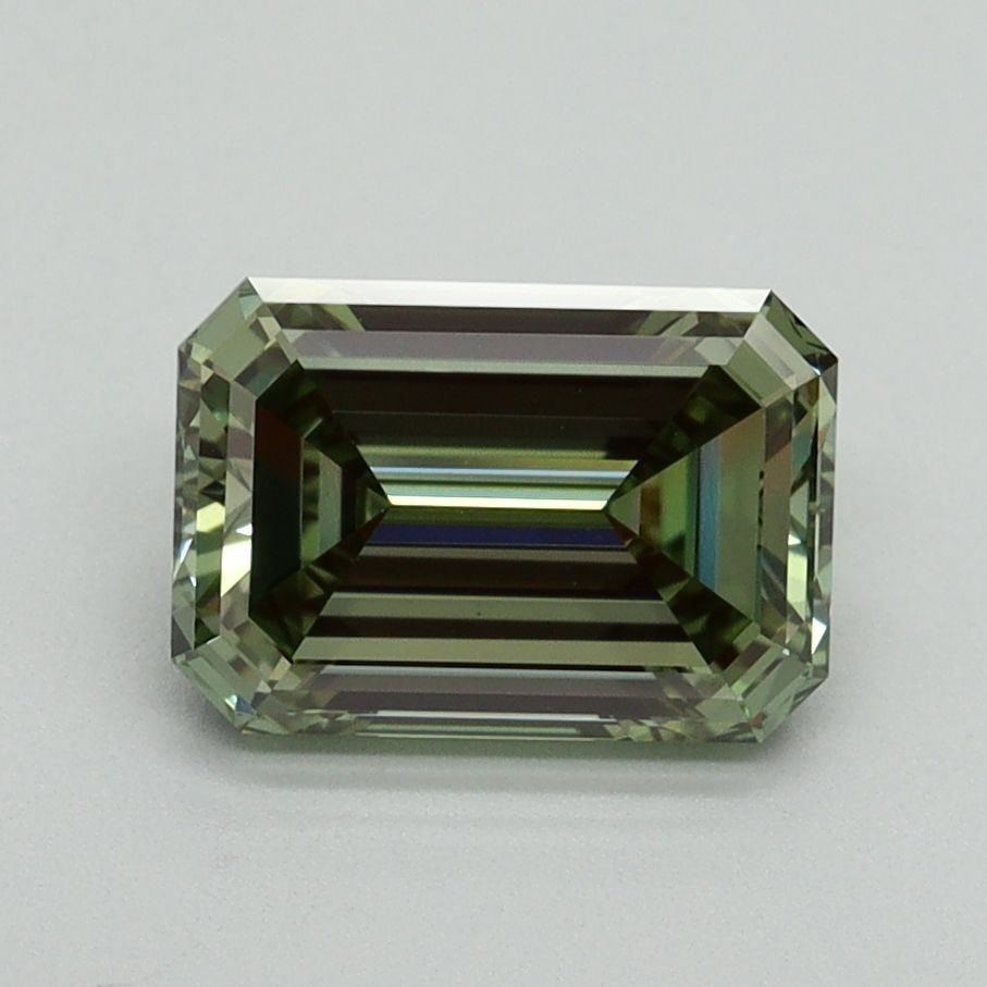 Loose Diamond - EMERALD 1.63ct Fancy Vivid Green VVS2: Loose Diamond - EMERALD 1.63ct Fancy Vivid Green VVS2 Source: This is a real non-mined Diamond that has been grown in a lab Shape: EMERALD Carats: 1.63 Color: Fancy Vivid Green Certification: IGI Vide