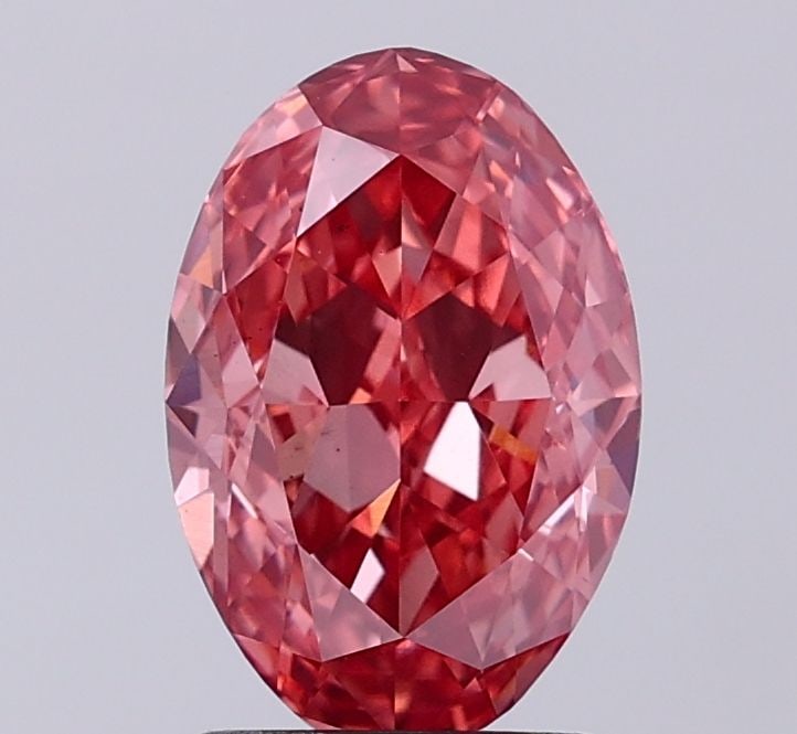 Loose Diamond - OVAL 2.23ct Fancy Vivid Pink VS2: Loose Diamond - OVAL 2.23ct Fancy Vivid Pink VS2 Source: This is a real non-mined Diamond that has been grown in a lab Shape: OVAL Carats: 2.23 Color: Fancy Vivid Pink Certification: IGI Video: