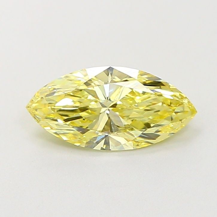 Loose Diamond - MARQUISE 0.88ct Fancy Intense Yellow VVS2: Loose Diamond - MARQUISE 0.88ct Fancy Intense Yellow VVS2 Source: This is a real non-mined Diamond that has been grown in a lab Shape: MARQUISE Carats: 0.88 Color: Fancy Intense Yellow Certification: