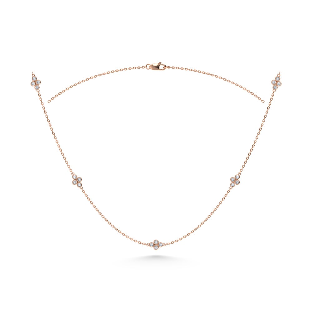14K Rose Gold Diamond 1/6 Ct.Tw. Fashion Necklace (18 inches): 14K Rose Gold Diamond 1/6 Ct.Tw. Fashion Necklace (18 inches) 14k Rose Gold Stone Color: G-h Stone Clarity: Si3 Unless otherwise specified, pendants that include a chain are paired with our standard 1