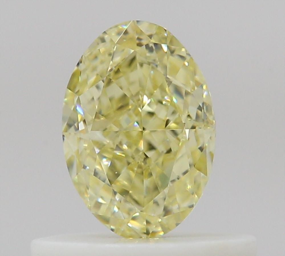 Loose Diamond - OVAL 0.55ct Fancy Light Yellow VVS2: Loose Diamond - OVAL 0.55ct Fancy Light Yellow VVS2 Source: Natural Shape: OVAL Carats: 0.55 Color: Fancy Light Yellow Certification: GIA Video: