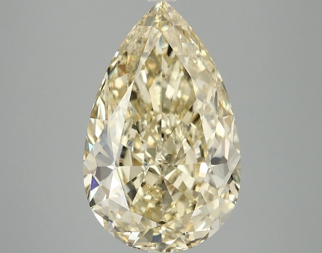 Loose Diamond - PEAR 5.08ct Fancy Intense Yellow VS1: Loose Diamond - PEAR 5.08ct Fancy Intense Yellow VS1 Source: This is a real non-mined Diamond that has been grown in a lab Shape: PEAR Carats: 5.08 Color: Fancy Intense Yellow Certification: IGI Video