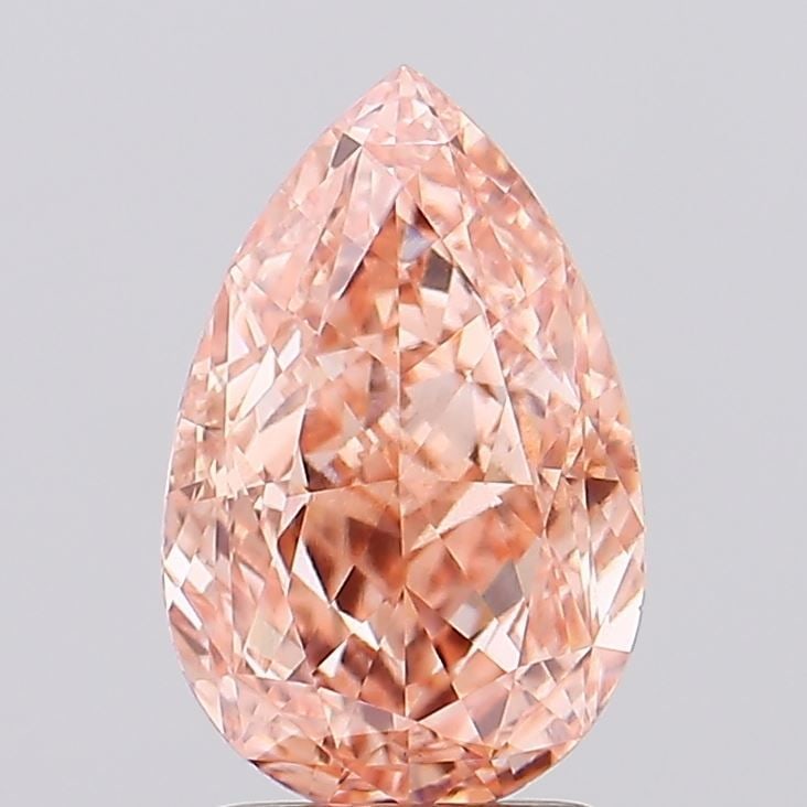 Loose Diamond - PEAR 2.54ct Fancy Intense Brownish Pink VS1: Loose Diamond - PEAR 2.54ct Fancy Intense Brownish Pink VS1 Source: This is a real non-mined Diamond that has been grown in a lab Shape: PEAR Carats: 2.54 Color: Fancy Intense Brownish Pink Certificat