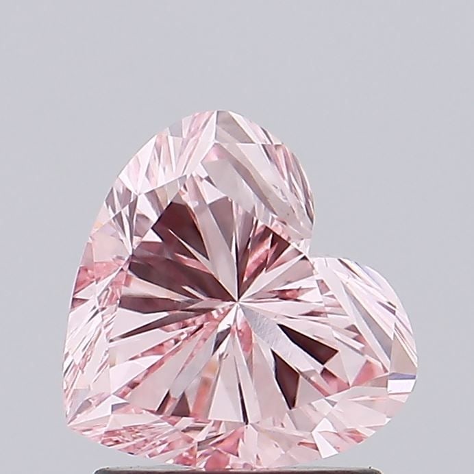 Loose Diamond - HEART 1.42ct Fancy Vivid Pink VS1: Loose Diamond - HEART 1.42ct Fancy Vivid Pink VS1 Source: This is a real non-mined Diamond that has been grown in a lab Shape: HEART Carats: 1.42 Color: Fancy Vivid Pink Certification: IGI Video: