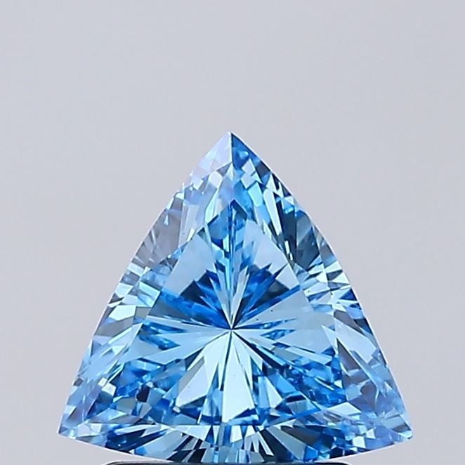 Loose Diamond - TRIANGULAR 1.17ct Fancy Vivid Blue VS1: Loose Diamond - TRIANGULAR 1.17ct Fancy Vivid Blue VS1 Source: This is a real non-mined Diamond that has been grown in a lab Shape: TRIANGULAR Carats: 1.17 Color: Fancy Vivid Blue Certification: IGI V