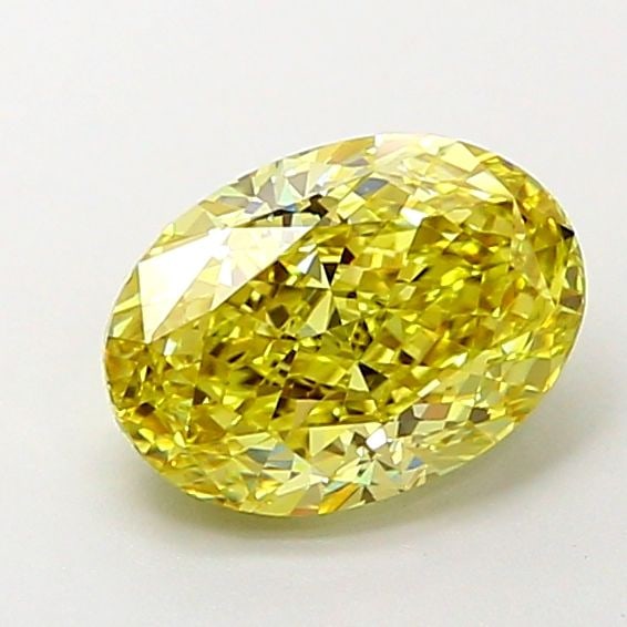 Loose Diamond - OVAL 1.54ct Fancy Intense Yellow VVS2: Loose Diamond - OVAL 1.54ct Fancy Intense Yellow VVS2 Source: This is a real non-mined Diamond that has been grown in a lab Shape: OVAL Carats: 1.54 Color: Fancy Intense Yellow Certification: IGI Vide