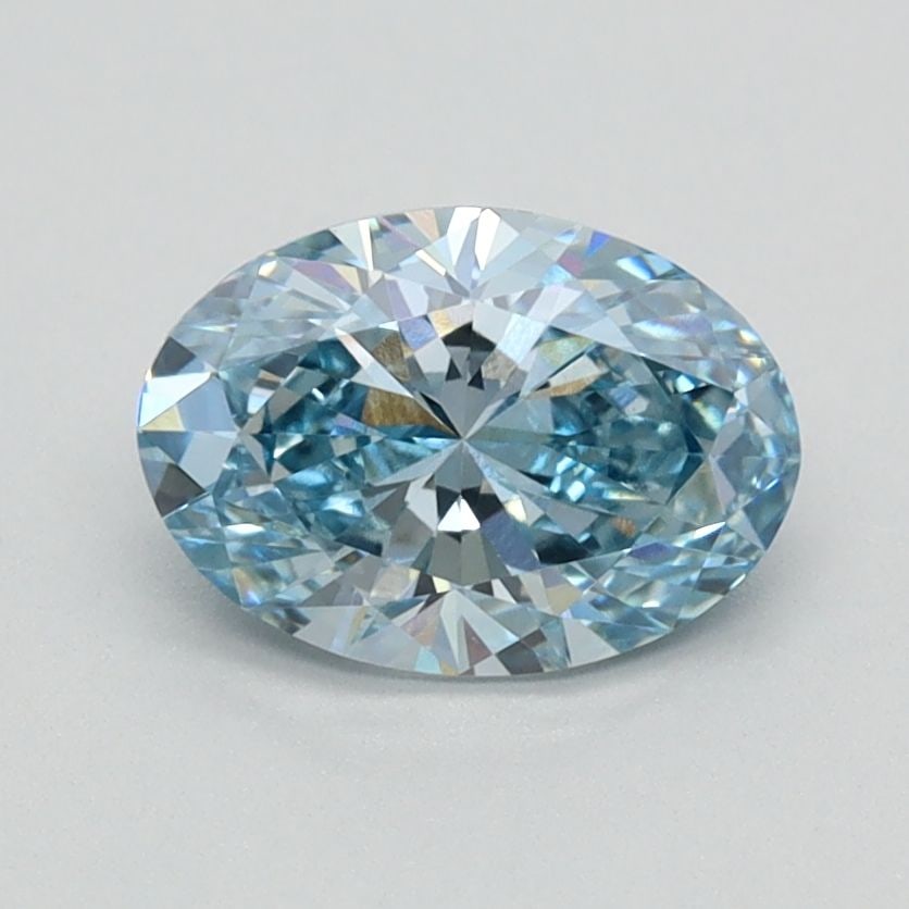Loose Diamond - OVAL 0.93ct Fancy Intense Blue VVS2: Loose Diamond - OVAL 0.93ct Fancy Intense Blue VVS2 Source: This is a real non-mined Diamond that has been grown in a lab Shape: OVAL Carats: 0.93 Color: Fancy Intense Blue Certification: IGI Video:
