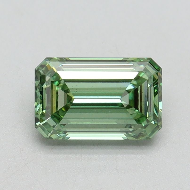 Loose Diamond - EMERALD 1.1ct Fancy Intense Green VS1: Loose Diamond - EMERALD 1.1ct Fancy Intense Green VS1 Source: This is a real non-mined Diamond that has been grown in a lab Shape: EMERALD Carats: 1.1 Color: Fancy Intense Green Certification: IGI Vid