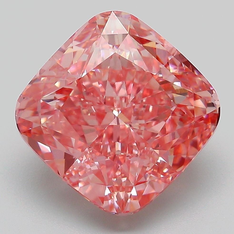 Loose Diamond - CUSHION MODIFIED 6.52ct Fancy Vivid Pink VVS2: Loose Diamond - CUSHION MODIFIED 6.52ct Fancy Vivid Pink VVS2 Source: This is a real non-mined Diamond that has been grown in a lab Shape: CUSHION MODIFIED Carats: 6.52 Color: Fancy Vivid Pink Certifi