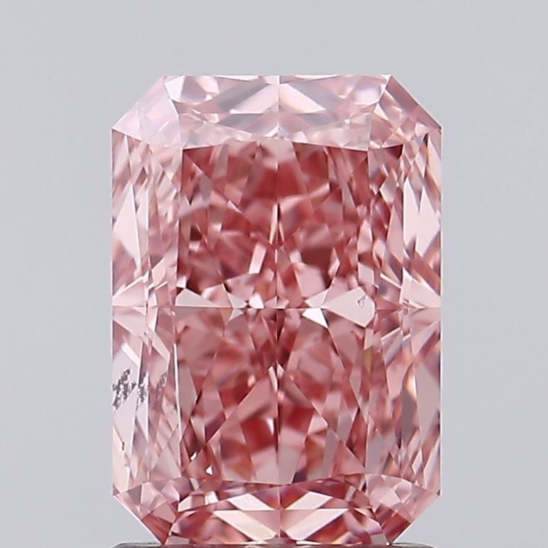 Loose Diamond - RADIANT 1.57ct Fancy Vivid Pink VS1: Loose Diamond - RADIANT 1.57ct Fancy Vivid Pink VS1 Source: This is a real non-mined Diamond that has been grown in a lab Shape: RADIANT Carats: 1.57 Color: Fancy Vivid Pink Certification: IGI Video: