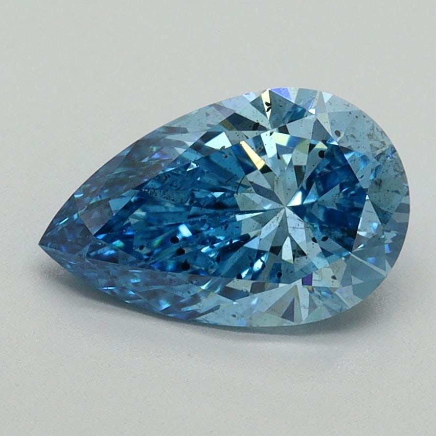 Loose Diamond - PEAR 1.56ct Fancy Vivid Blue SI2: Loose Diamond - PEAR 1.56ct Fancy Vivid Blue SI2 Source: This is a real non-mined Diamond that has been grown in a lab Shape: PEAR Carats: 1.56 Color: Fancy Vivid Blue Certification: IGI Video: